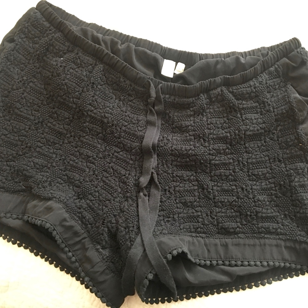 E by Eloise crochet shorts